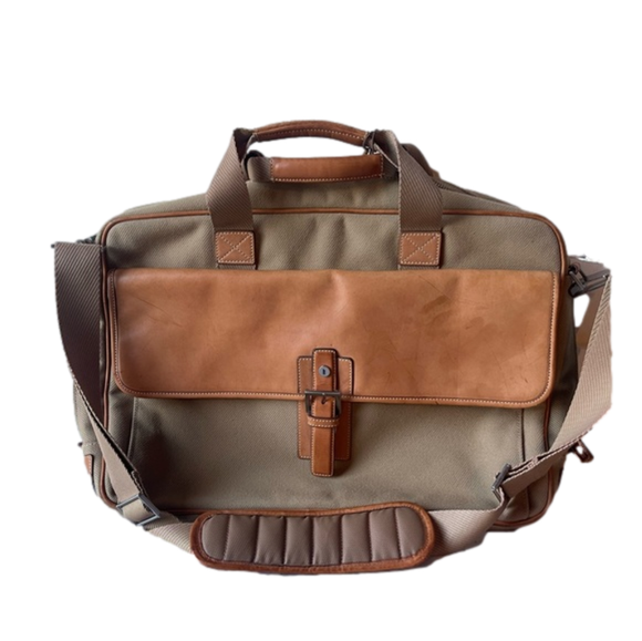 Hartmann Handbags - Hartmann The Hudson Collection Twill and Leather Travel Bag NWT